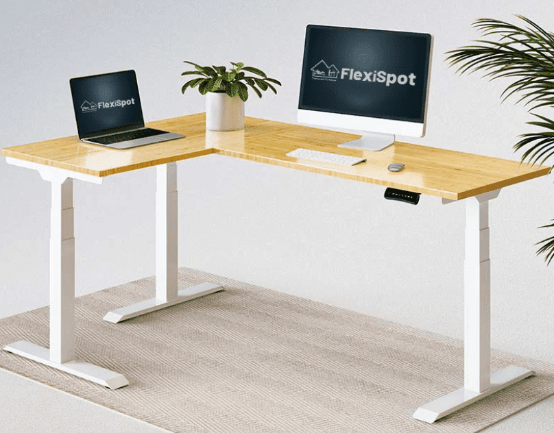 Best L-shaped adjustable height desk - Flexispot