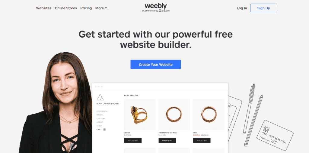 Weebly website building platform