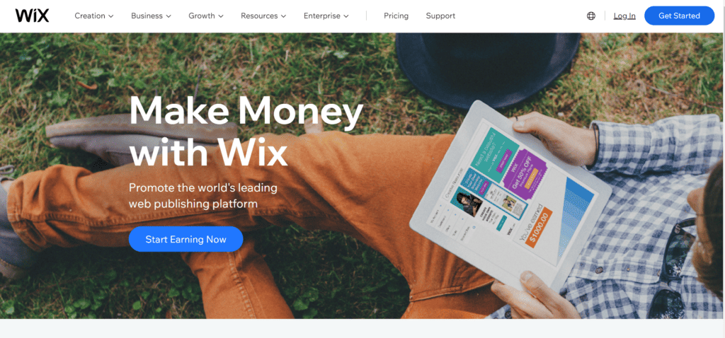 Wix website building platform